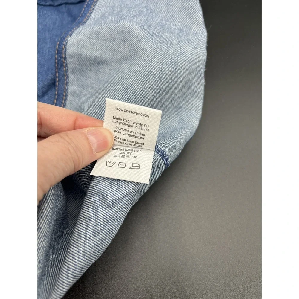 Longaberger Serve Around Denim Basket Fabric Liner